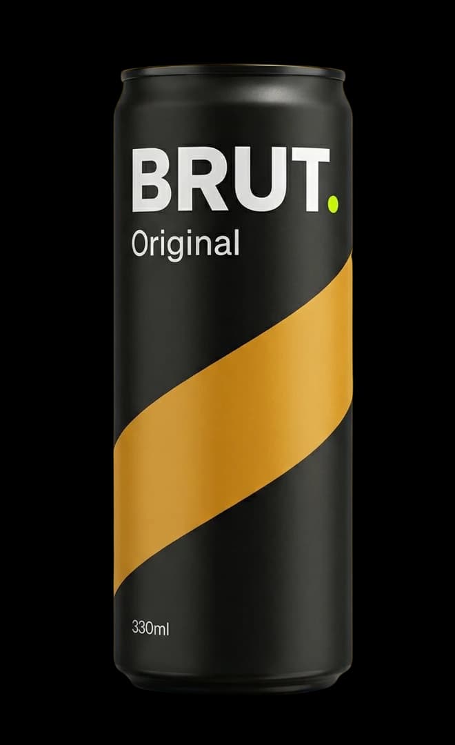BRUT. Original - Zero sugar. Full flavor. - Dry craft cider can